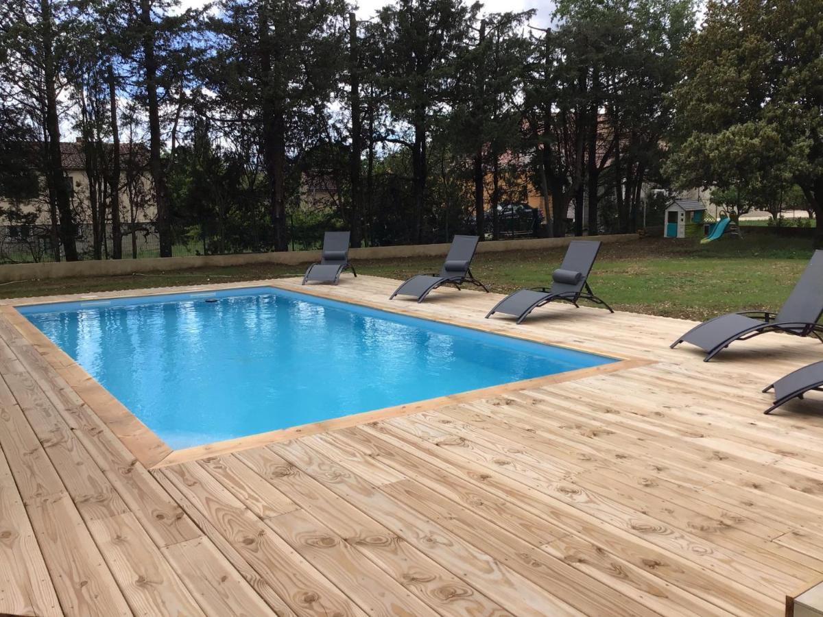 Gite Les Oliviers 10 Pers Piscine Au Calme 4 Etoiles Saint-Laurent-la-Vernede Экстерьер фото