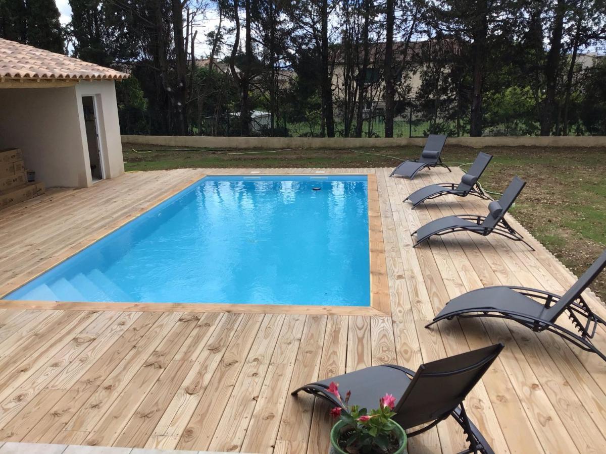 Gite Les Oliviers 10 Pers Piscine Au Calme 4 Etoiles Saint-Laurent-la-Vernede Экстерьер фото