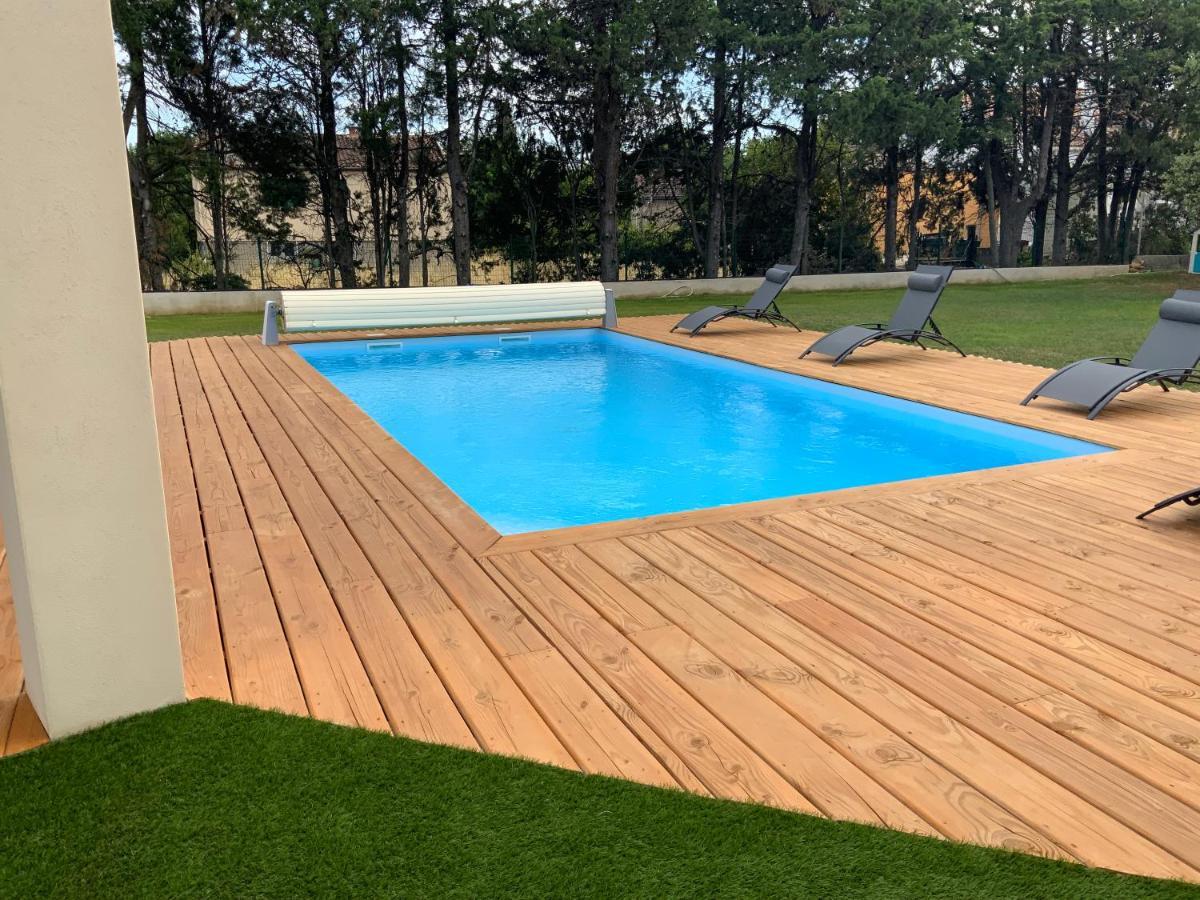 Gite Les Oliviers 10 Pers Piscine Au Calme 4 Etoiles Saint-Laurent-la-Vernede Экстерьер фото