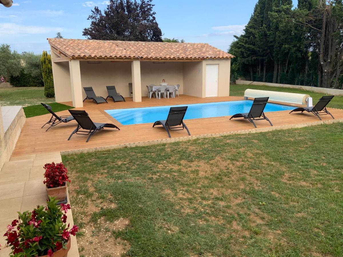 Gite Les Oliviers 10 Pers Piscine Au Calme 4 Etoiles Saint-Laurent-la-Vernede Экстерьер фото