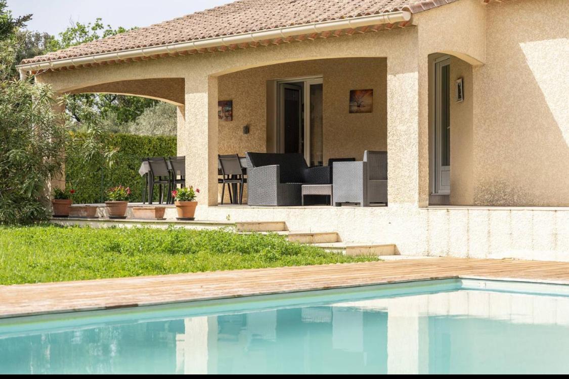 Gite Les Oliviers 10 Pers Piscine Au Calme 4 Etoiles Saint-Laurent-la-Vernede Экстерьер фото